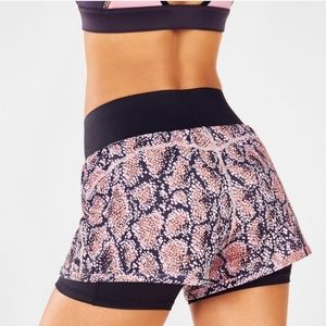 Fabletics Olesia Shine Shorts w/ compression short